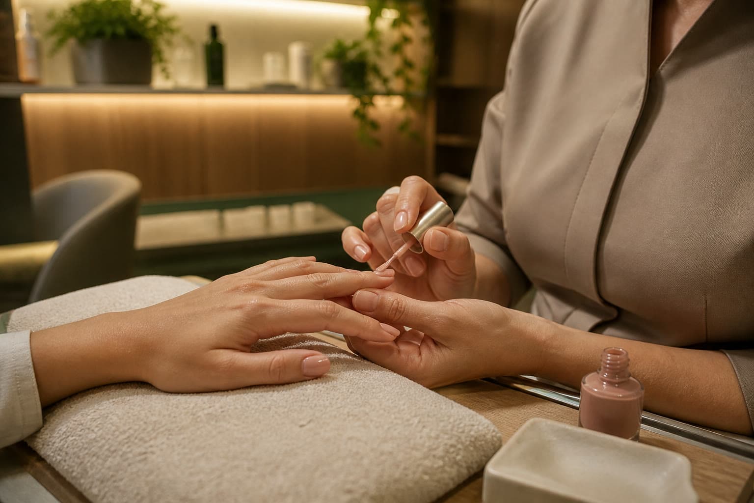 Atendimento de manicure no Harmonia